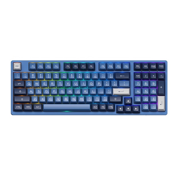 Bàn phím cơ máy tính không dây có dây gaming mini led giá rẻ chính hãng cao cấp bluetooth AKKO 3098N Multi modes OS A036