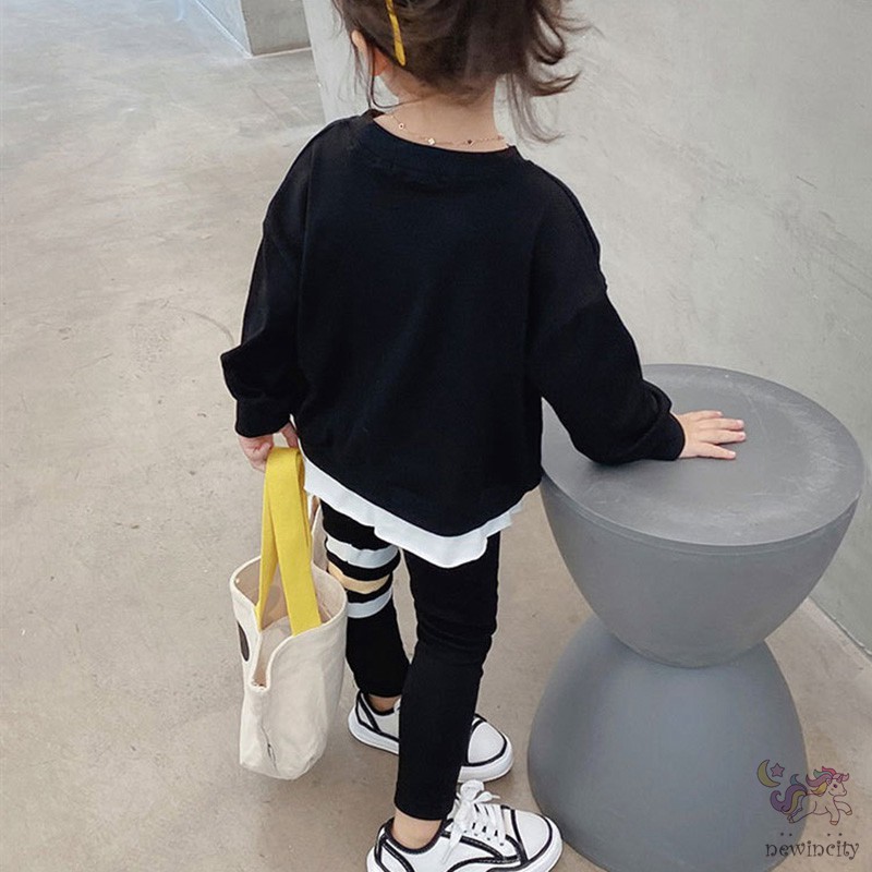 Bộ áo hoodie + quần dài phong cách Hàn Quốc xinh xắn cho bé