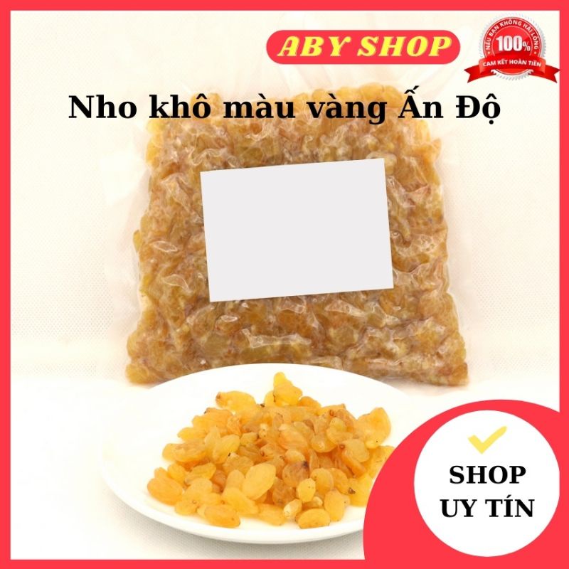 Nho khô màu vàng Ấn Độ 1kg ⚡ GIÁ TỐT NHẤT ⚡ nho khô được bảo quản hoàn toàn tự nhiên bằng dầu oliu