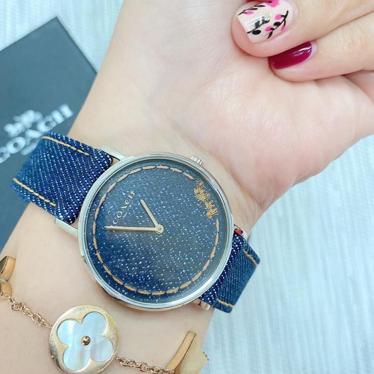 Đồng hồ nữ Coach xanh