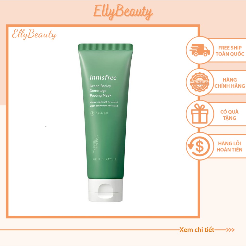 INNISFREE -Tẩy Tế Bào Chết Chiết Xuất Từ Lúa Mạch -Innisfree Green Barley Gommage Peeling Mask 120ml