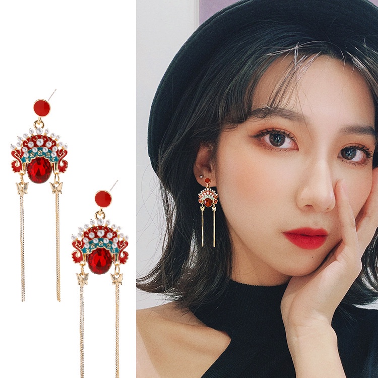 Khuyên Tai Tua Rua Phong Cách Trung Hoa Độc Đáo