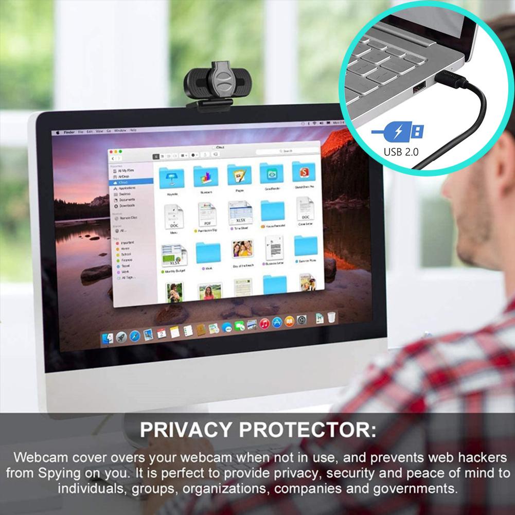 TZ Máy ảnh máy tính USB HD 1080p không có ổ đĩa với nắp che bụi ống kính | BigBuy360 - bigbuy360.vn