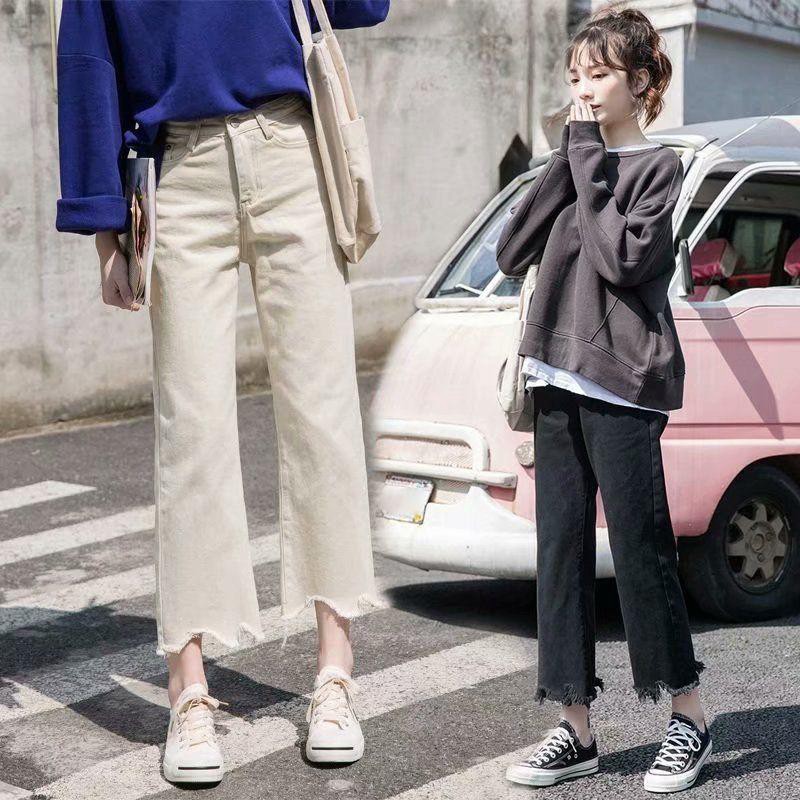 Quần Dài Lưng Cao Màu Trơn Thiết Kế Dáng Rộng Thoải Mái | BigBuy360 - bigbuy360.vn