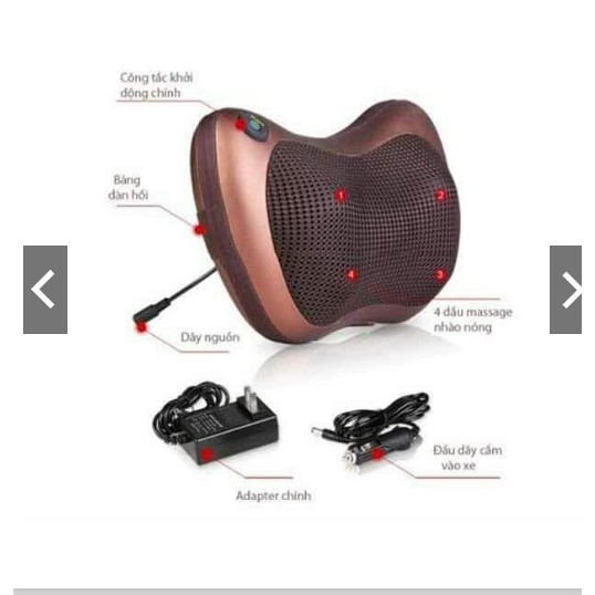 gối massa hồng ngoại 8 bi cao cấp
