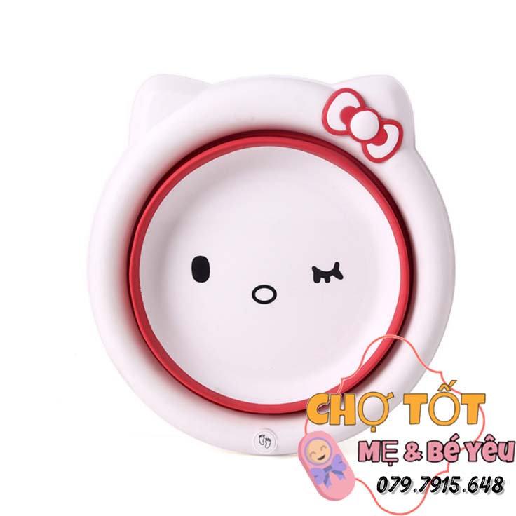 Chậu Rửa Mặt Hình Kitty Đáng Yêu Cho Bé