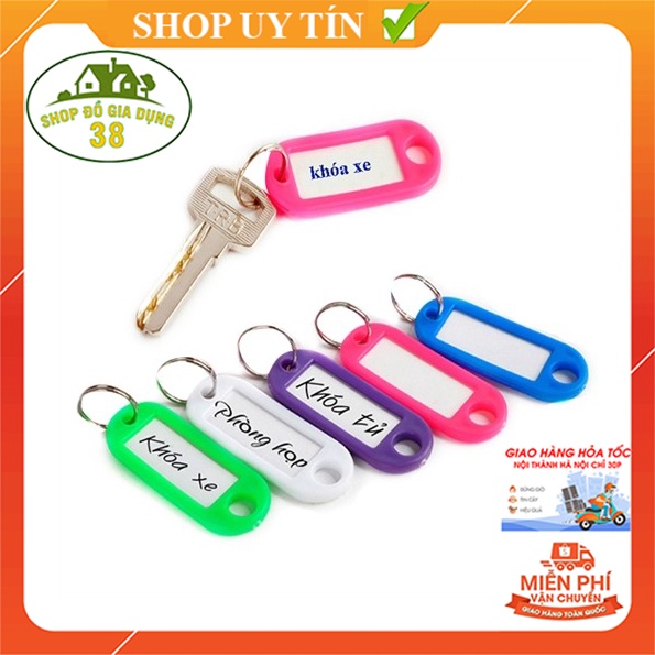 MÓC KHÓA THẺ GHI CHÚ HÀNH LÝ, ĐÁNH DẤU CHÌA KHÓA, THẺ TÊN NAME TAG GHI THÔNG TIN