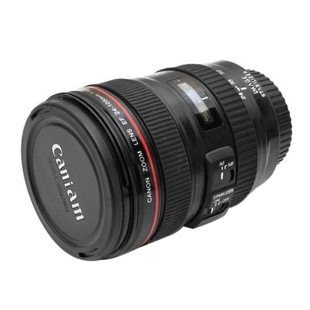 Ly đựng nước hình ống kính máy chụp hình lens sáng tạo 350LM bằng thép không gỉ