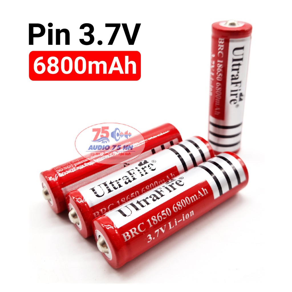 Pin UItra đa năng - Pin 18650 6800mAh 3.7V Ultra Fire dung lượng cao và có thể sạc lại