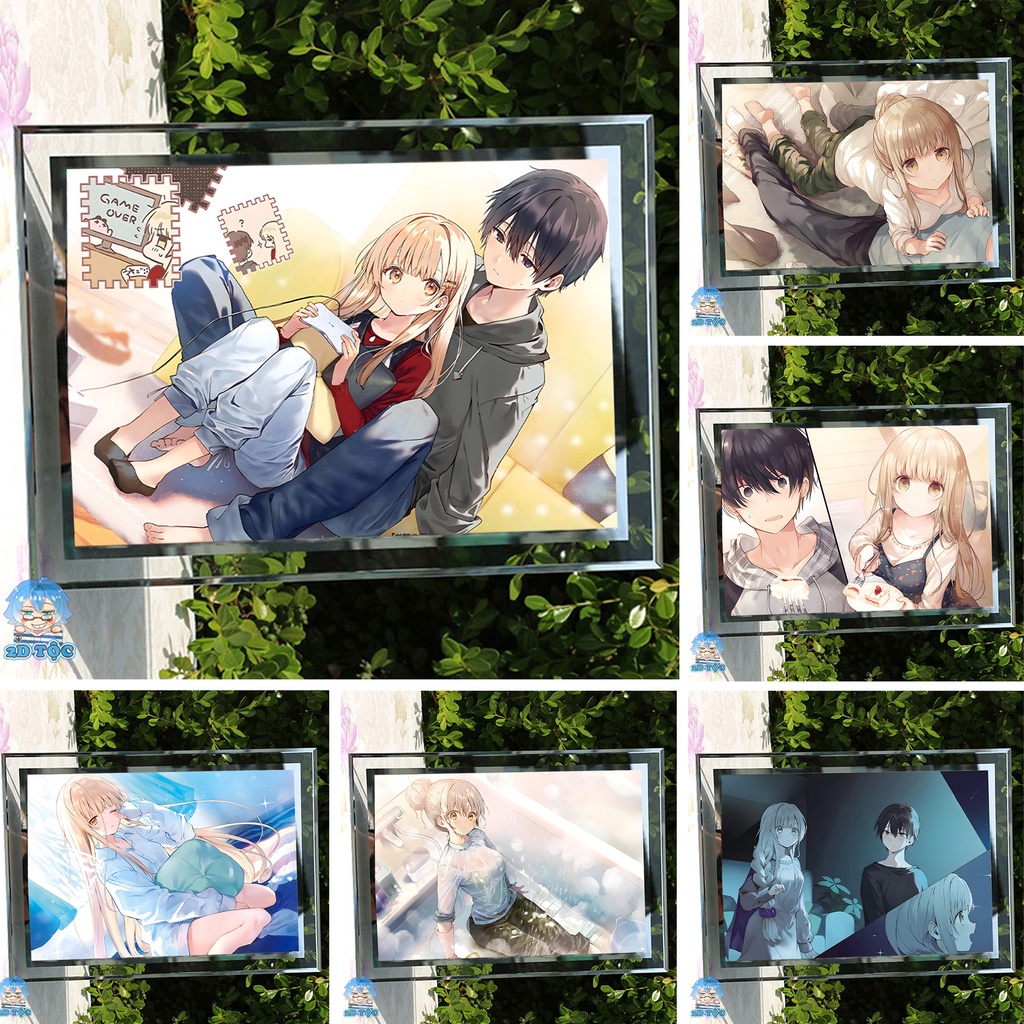 Khung Kính A4 Thiên sứ nhà bên (2) - Khung ảnh - Tranh Poster để bàn by 2D Tộc Shop - Otonari no Tenshi-sama