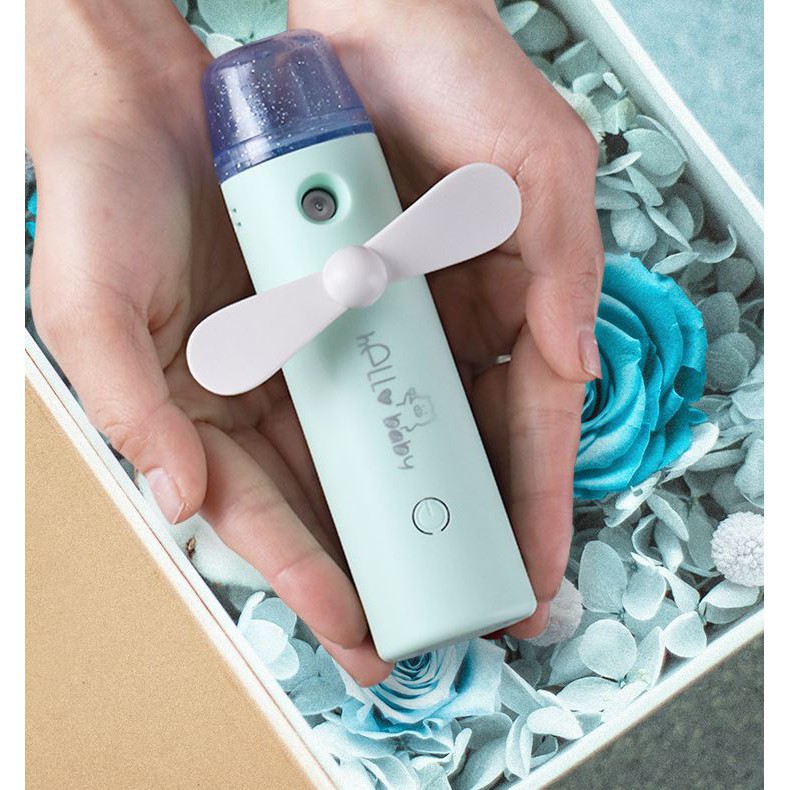 Quạt hơi nước phun sương cầm tay One-Click BS-808