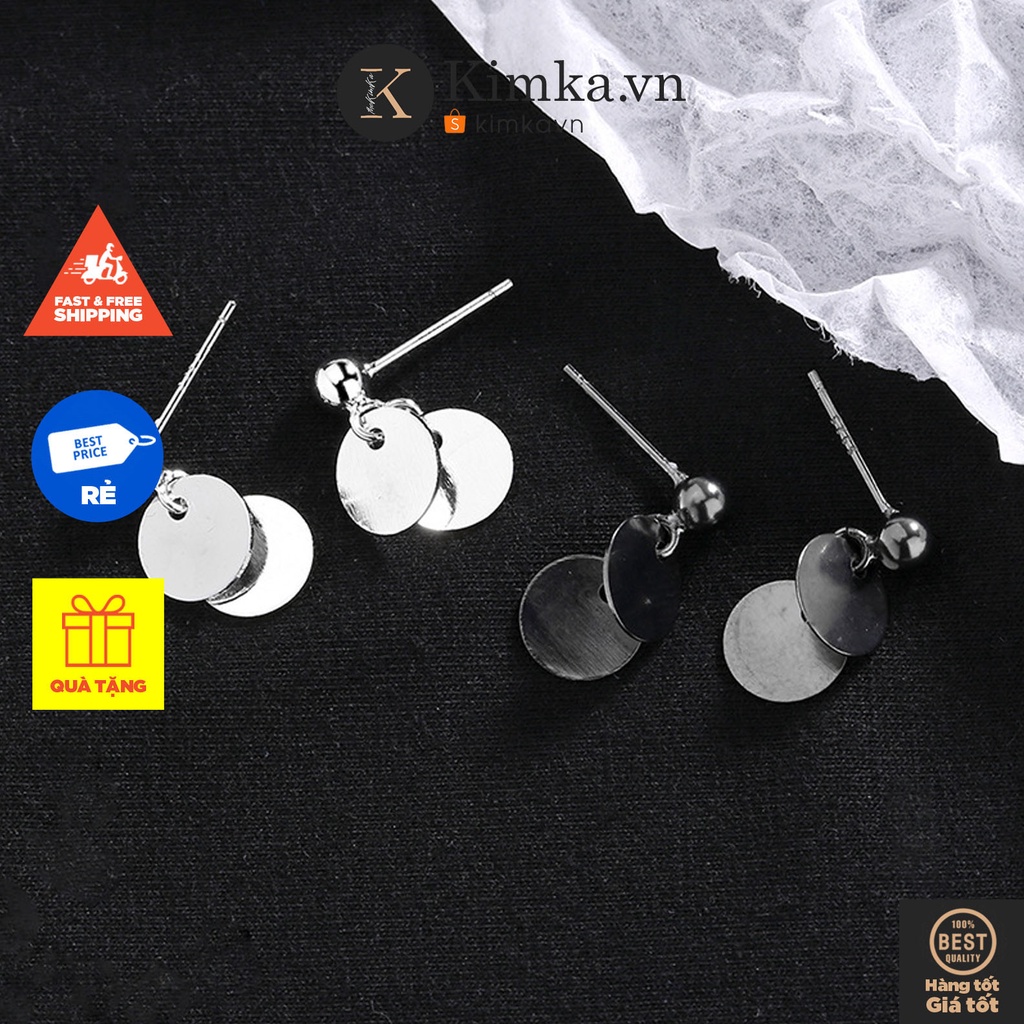(0156) Khuyên Tai Hình Học Nhỏ Đơn Giản Thanh Lịch