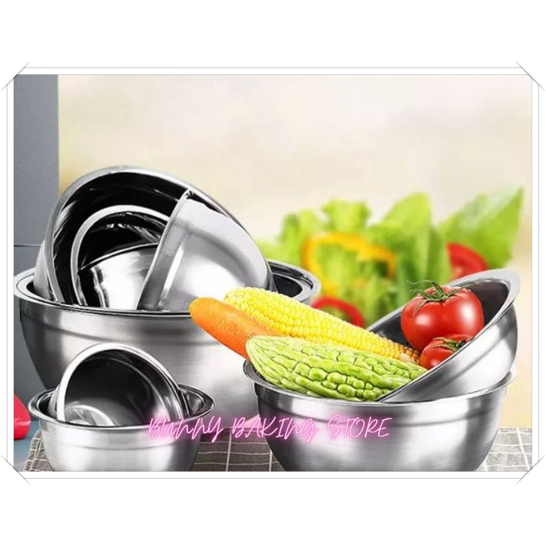 Tô/thau trộn đa dụng inox đế silicon đen