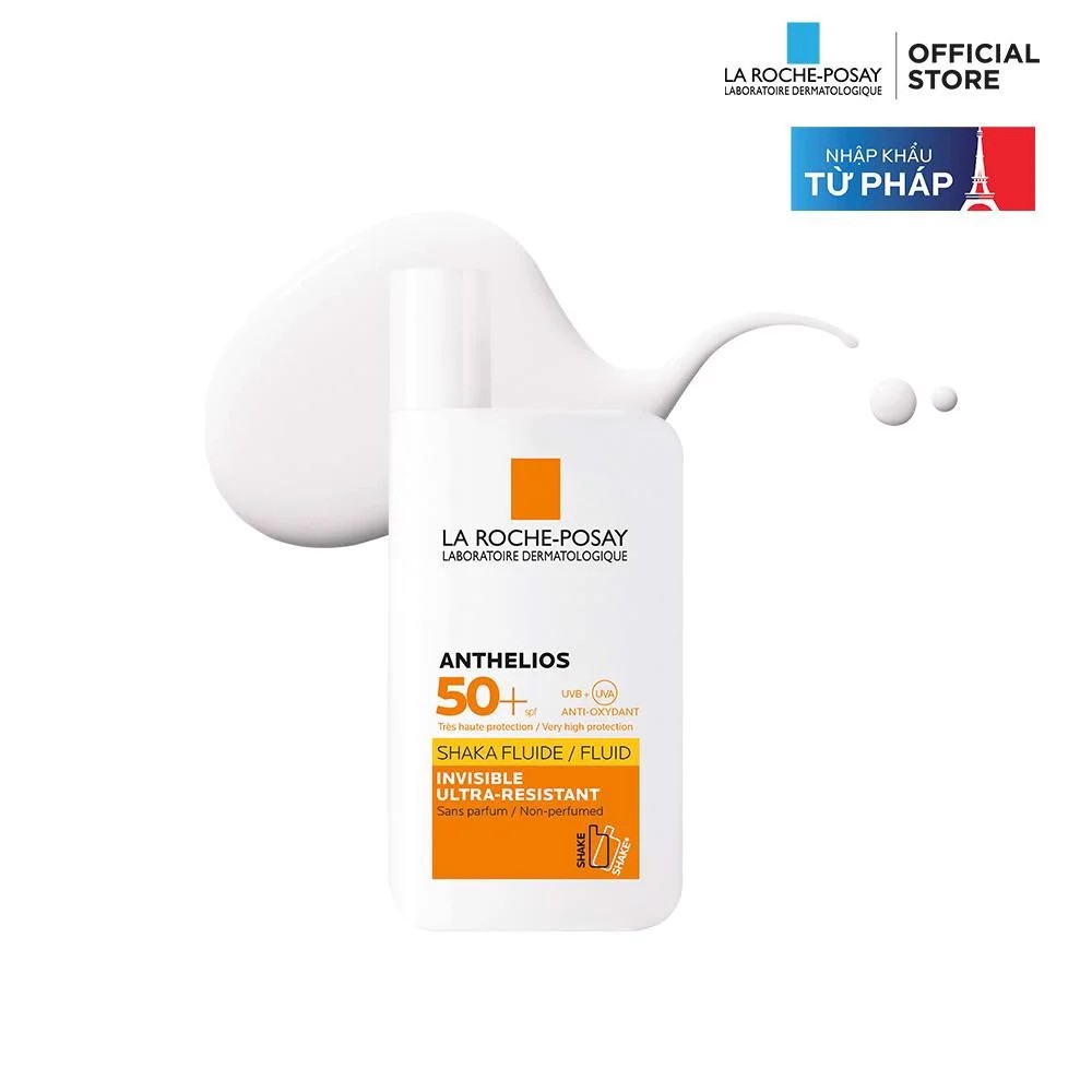 Kem Chống Nắng LA ROCHE POSAY Anthelios Invisible Fluid SPF 50+ không nhờn rít dành cho da khô, nhạy cảm 50ml | BigBuy360 - bigbuy360.vn