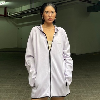 HOODIE JACKET ZIP BASIC MAUVE