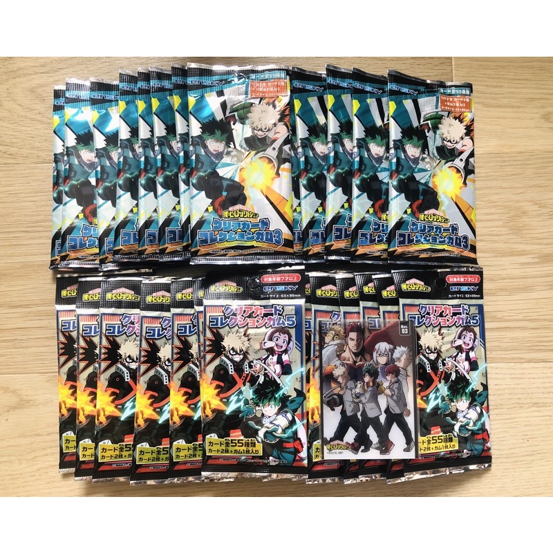 Gói Thẻ nhân phẩm mha metal , clear collection mha my hero academia Học viện anh hùng vol 3,5 Nhật Bản