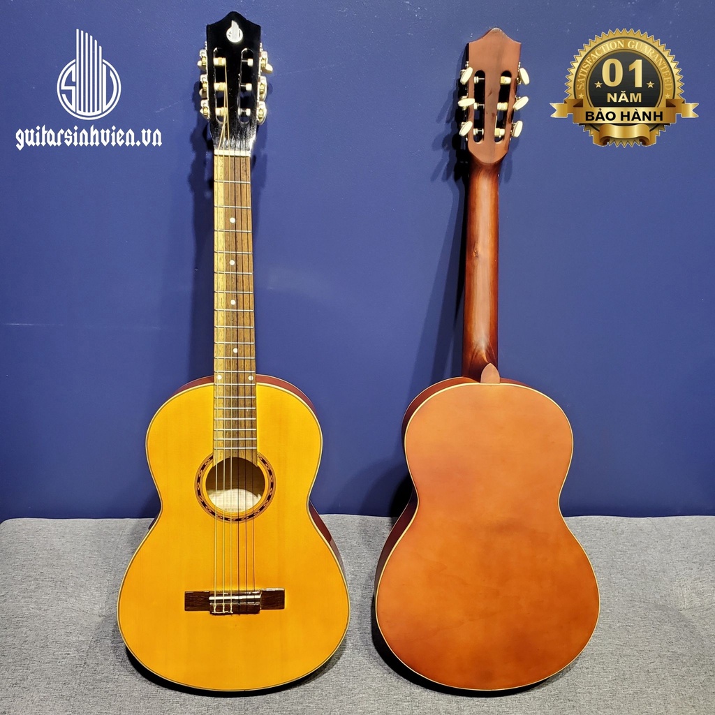 Đàn Guitar Mini 3/4 Classic Tập Chơi Giá Rẻ C1M - Tặng Kèm Bao Dày - Bảo Hành 1 Năm