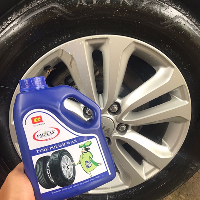 PALLAS Tyre polish wax 1.5L,Dung dịch đánh bóng lốp xe Wax đánh bóng P-1501 vỏ,lốp xe bảo dưỡng các loại bánh xe ô tô-