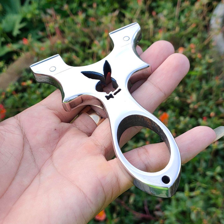 Ná cao su giá rẻ_ Ná Tai Thỏ Inox + 3 Bộ dây