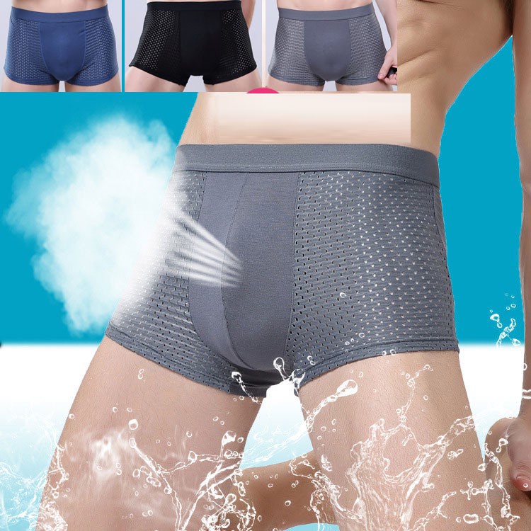 QUẦN LÓT TAM GIÁC SỊP ĐÙI/BOXER NAM MUJI THÔNG HƠI CAO CẤP KHÁNG KHUẨN CO DÃN MẶC THOẢI MÁI CÓ BIGSIZE