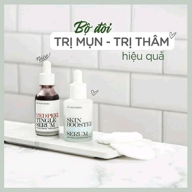 Tẩy da chết hoá học serum red peel tingle sạch mụn căng bóng