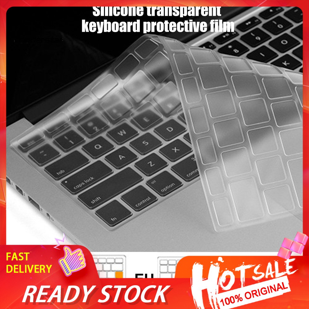 Miếng Dán Bàn Phím Silicon Trong Suốt Cho Macbook Air 13inch Pro 15inch
