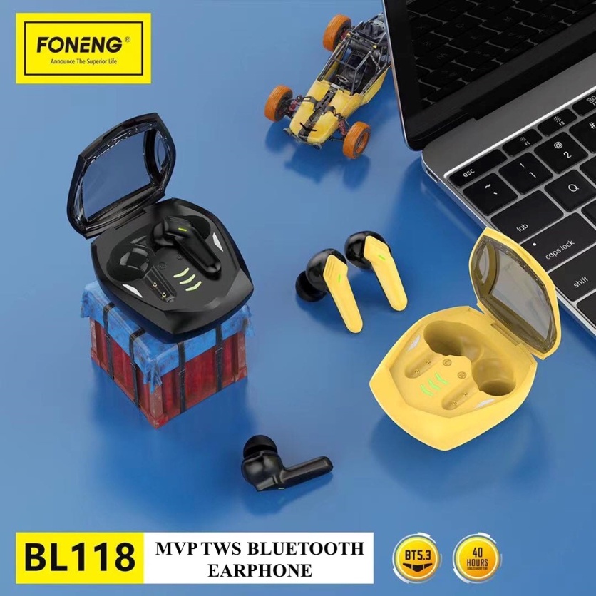Tai Nghe Gaming FONENG BL118 TWS Bluetooth 5.3 - Không Dây Có Mic Với Độ Trễ Cực Thấp