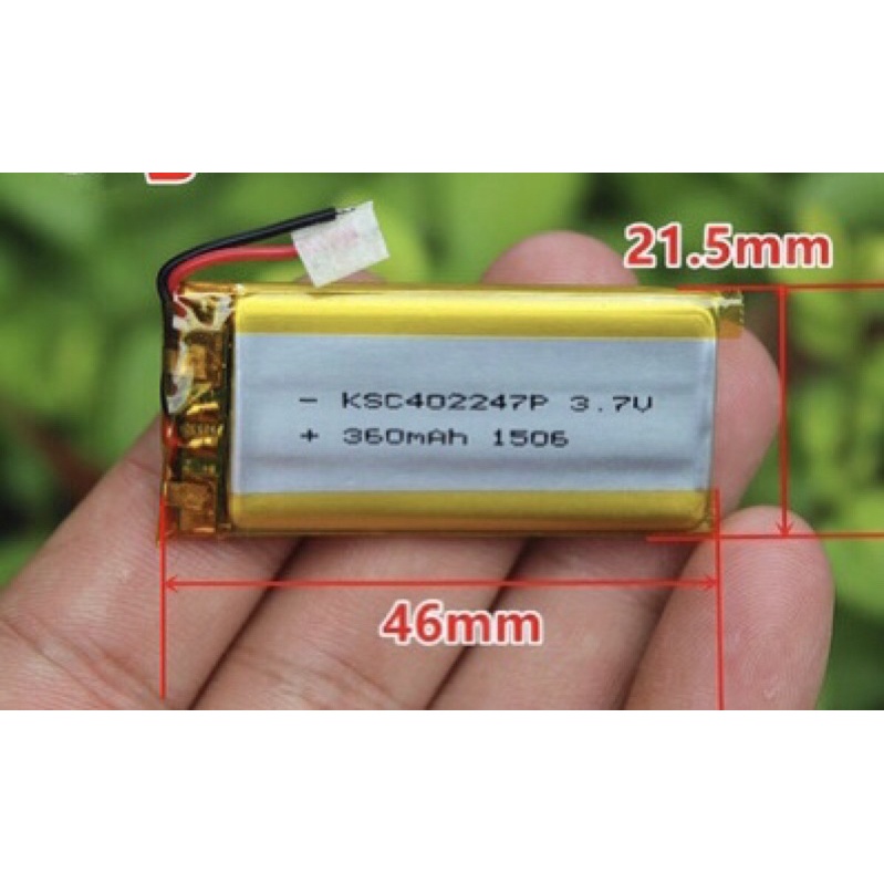 Pin lipo lithium 3.7v 360mah 260mah