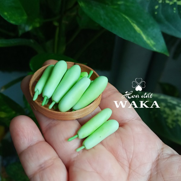 Mô hình Trái Bầu-Bí Xanh Mini- Rau Củ Quả Mini 1/12