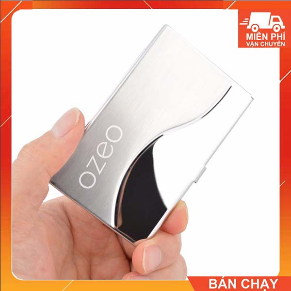 Hộp Đựng Card Visit Cầm Tay, Nhỏ Gọn Làm Từ Inox Không Gỉ _NC061 Quà Tặng Văn Phòng Ý Nghĩa [ Có Khắc Theo Yêu  Cầu ]