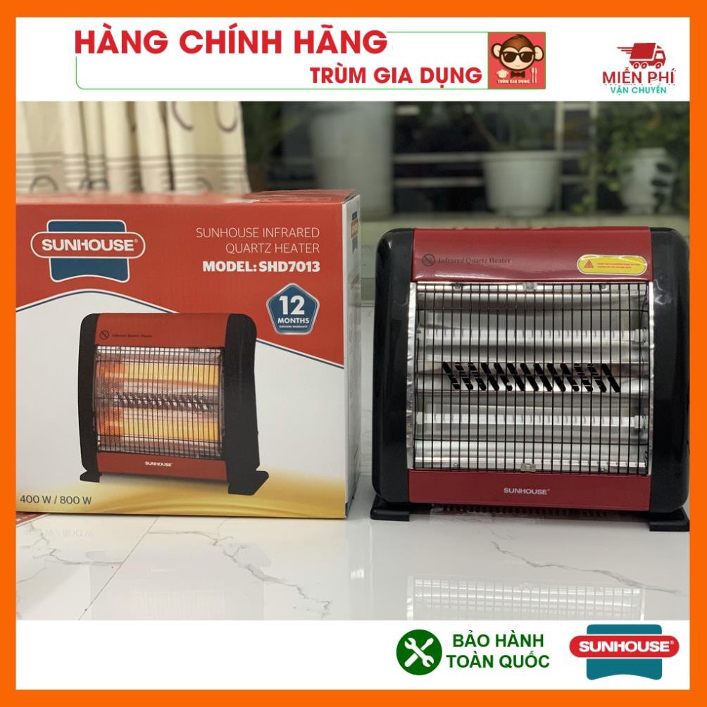 Đèn sưởi 2 bóng Sunhouse SHD7013, Máy sưởi sunhouse SHD7013, tốc độ làm ấm nhanh, tỏa nhiệt đều.