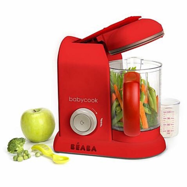 MÁY XAY HẤP 4 in1 BEABA BABYCOOK màu đỏ