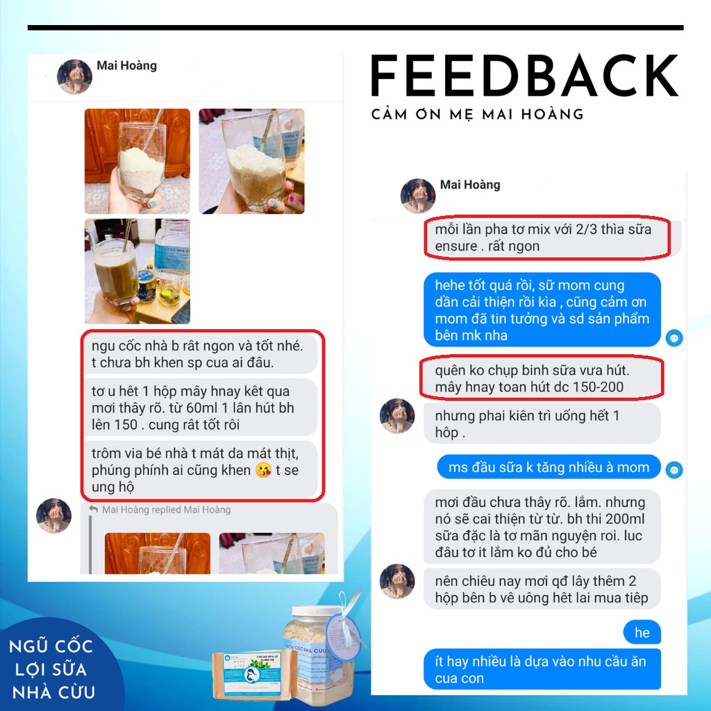 Ngũ cốc lợi sữa Nhà Cừu, bột ngũ cốc THANH NHIỆT LỢI SỮA dành cho mẹ sau sinh