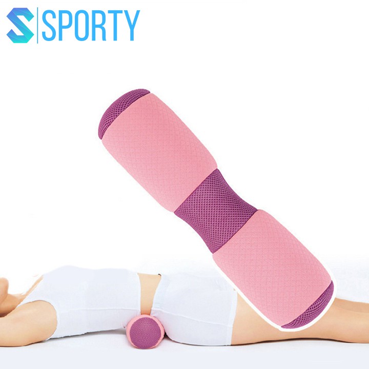 Gối YOGA nâng mông, hỗ trợ cột sống, thắt lưng chính hãng SPORTY YGP1Pink dụng cụ tập GYM, YOGA