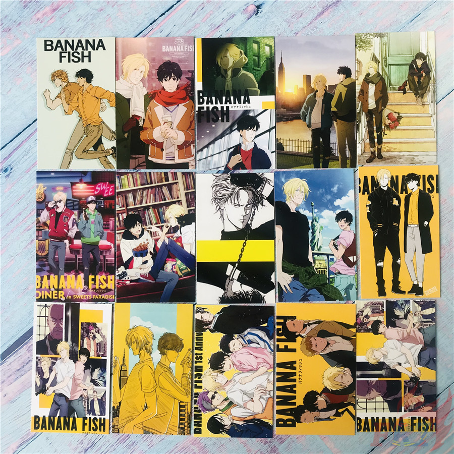 Set 30 Thẻ Ảnh Phim Hoạt Hình Banana Fish