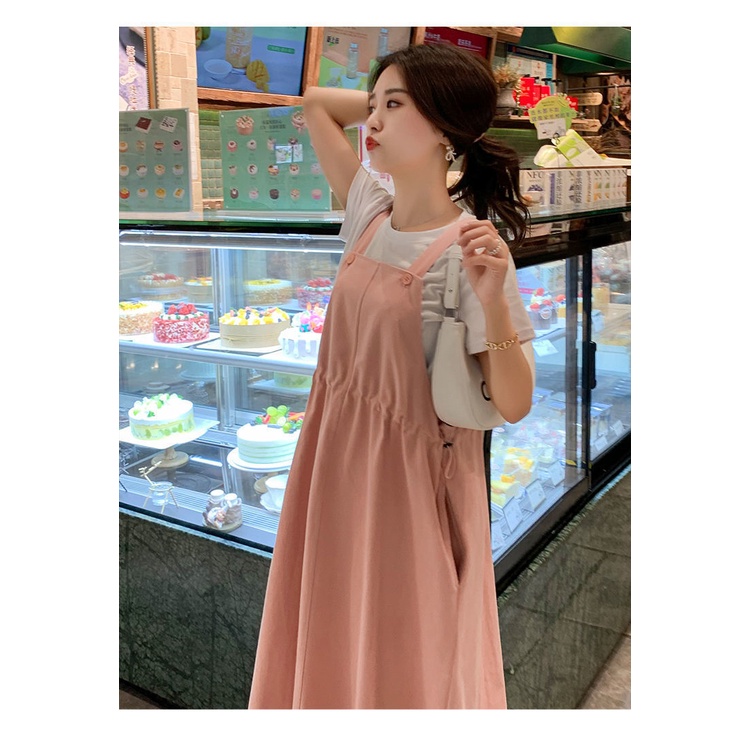 Đầm yếm thiết kế xinh xắn thời trang mùa hè cho phụ nữ mang thai