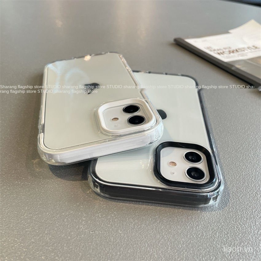 Ốp Điện Thoại Mềm Chống Vỡ Bảo Vệ Camera 2 Trong 1 Màu Trong Suốt Cho IPHONE 11 11 PROMAX X XR 7P 8P