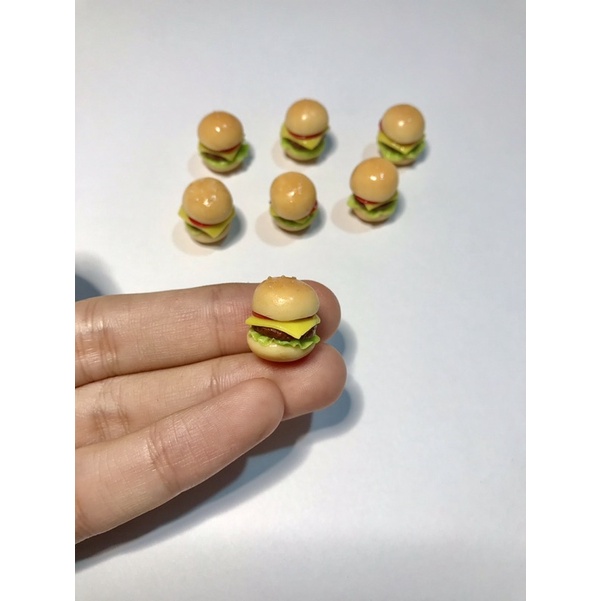mô hình bánh hamburger tỉ lệ 1:12