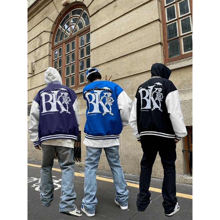 (FREE SHIP) ÁO KHOÁC BOMBER NAM NỮ HỌA TIẾT BK BỘ XƯƠNG PHONG CÁCH BAO NGẦU BAO CHẤT TK 2022