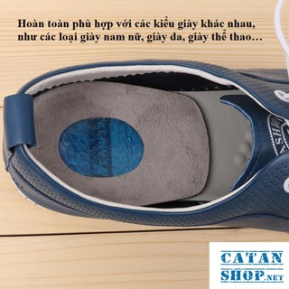 ❤️Lót Giày tăng chiều cao ❤️ silicon 1,2cm bảo vệ gót chân, giảm đau khớp gai gót chân, chai chân. GIÀY CAO