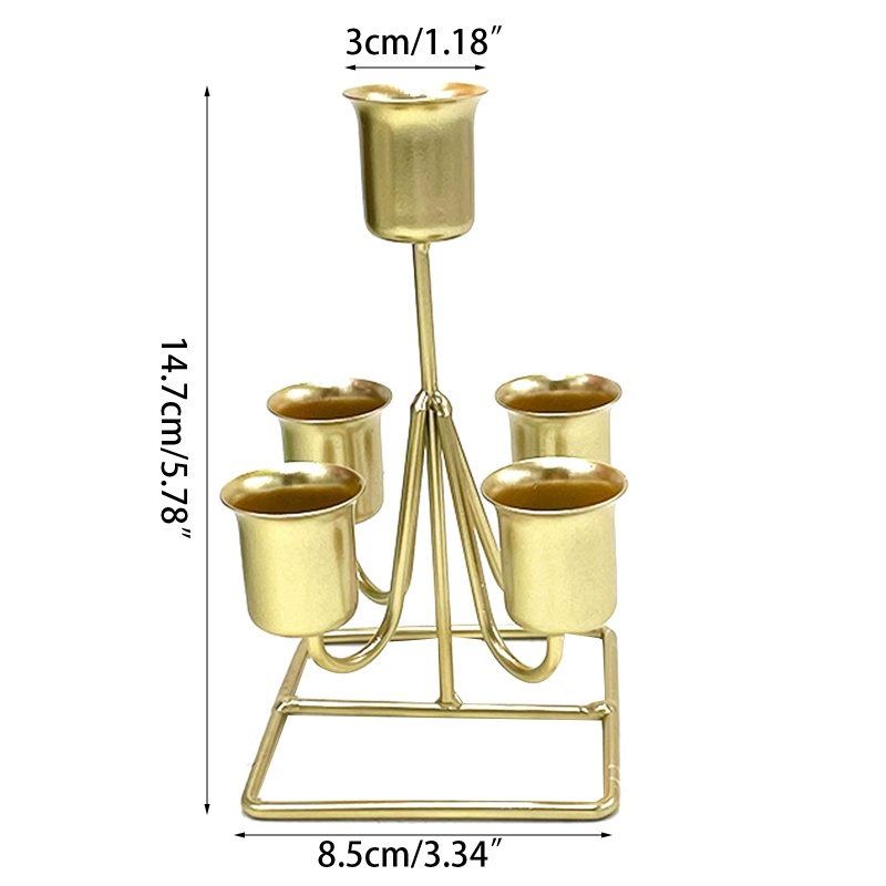 Giá Đỡ Đèn Cầy Bằng Sắt Phong Cách Châu Âu Độc Đáo Trang Trí Bàn Ăn / Tiệc Cưới