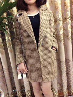 Áo dạ vest kẻ Sang Chảnh