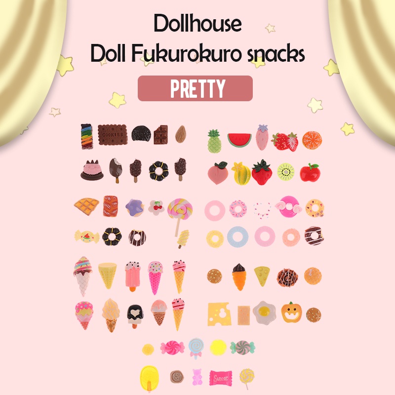 10 Mô hình túi bánh kẹp mini trang trí nhà búp bê