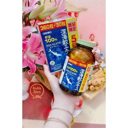 Viên Uống Sụn Vi Cá Mập Orihiro Squalene 360 viên Nhật Bản- Nana Store