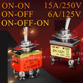 Công tắc gạt chống nước ON/OFF 15A/250V loại 2 chân - 3 chân ON/OFF/ON