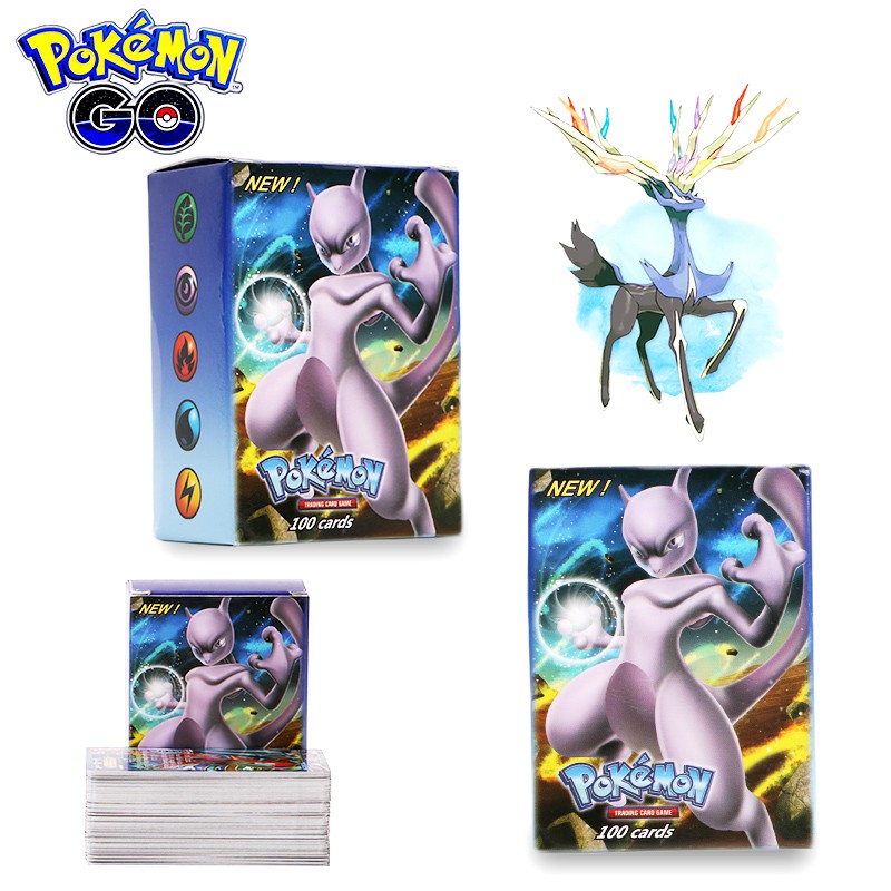 Bộ thẻ bài chơi game Pokemon RARE 80EX+20GX TCG