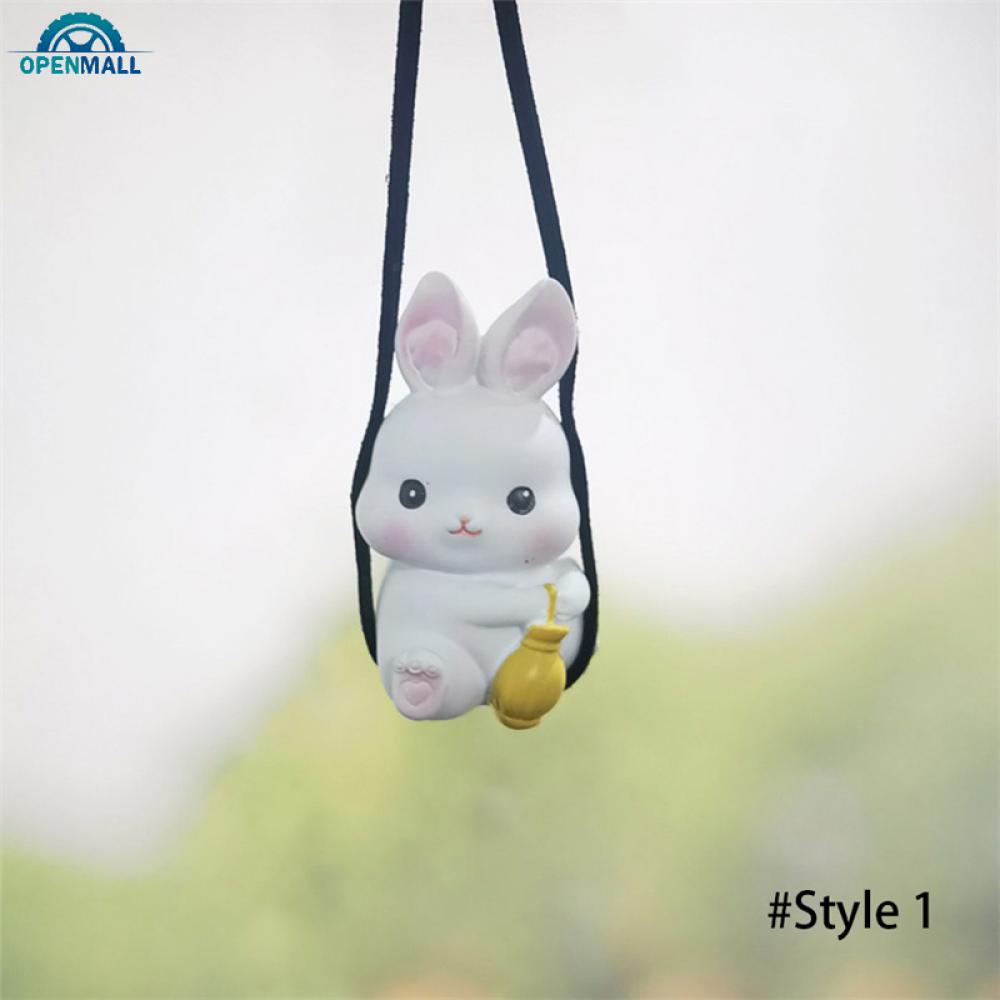 Mô Hình Thỏ Nhựa Dễ Thương Treo Trang Trí Xe Ô Tô