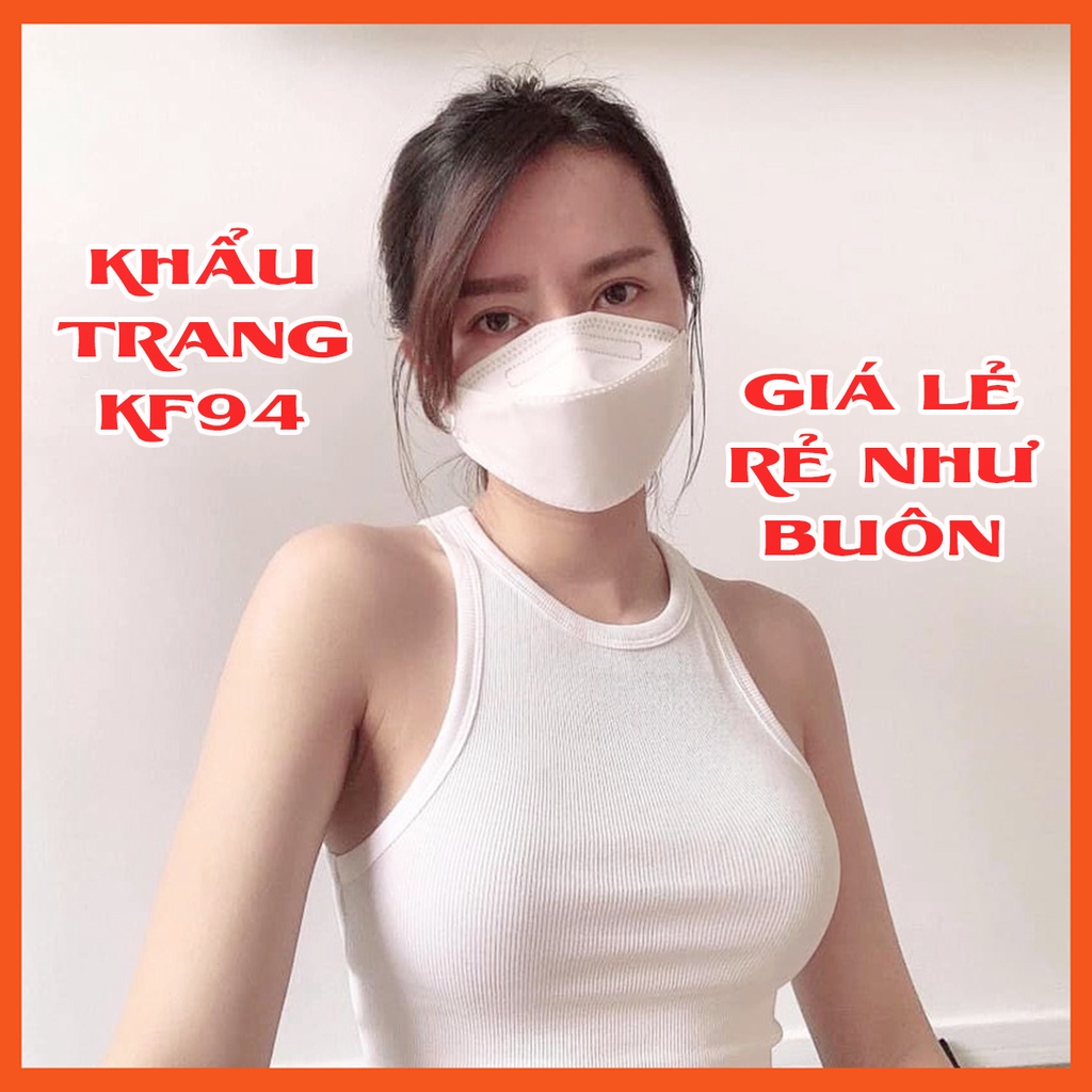 Khẩu Trang KF94 Kháng Khuẩn Khẩu Trang 4D Mask Hàn Quốc 4 Lớp Màu Trắng