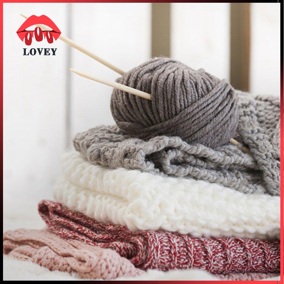 Cuộn len mini cotton sữa dùng làm len móc thú bông/ mũ/ quần áo trẻ em