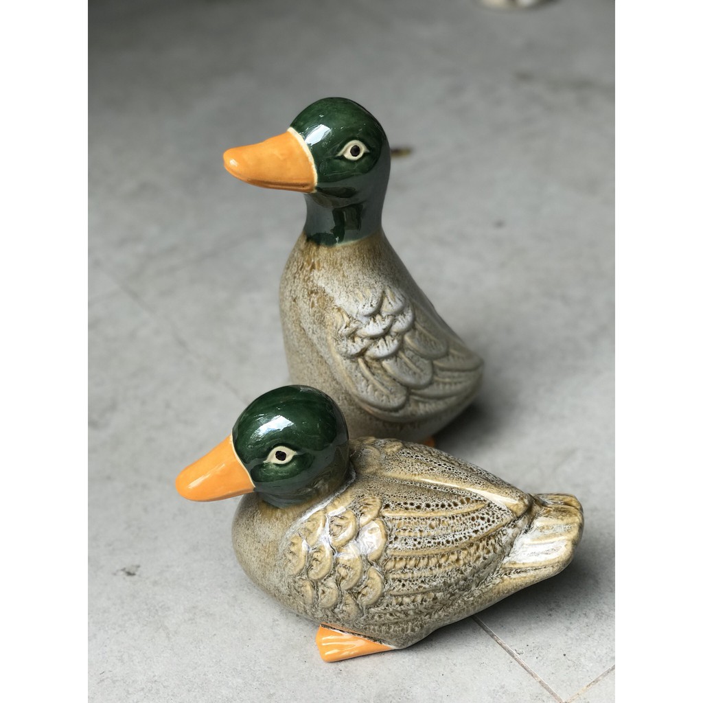 Vịt gốm sứ trang trí trong hay ngoài sân vườn